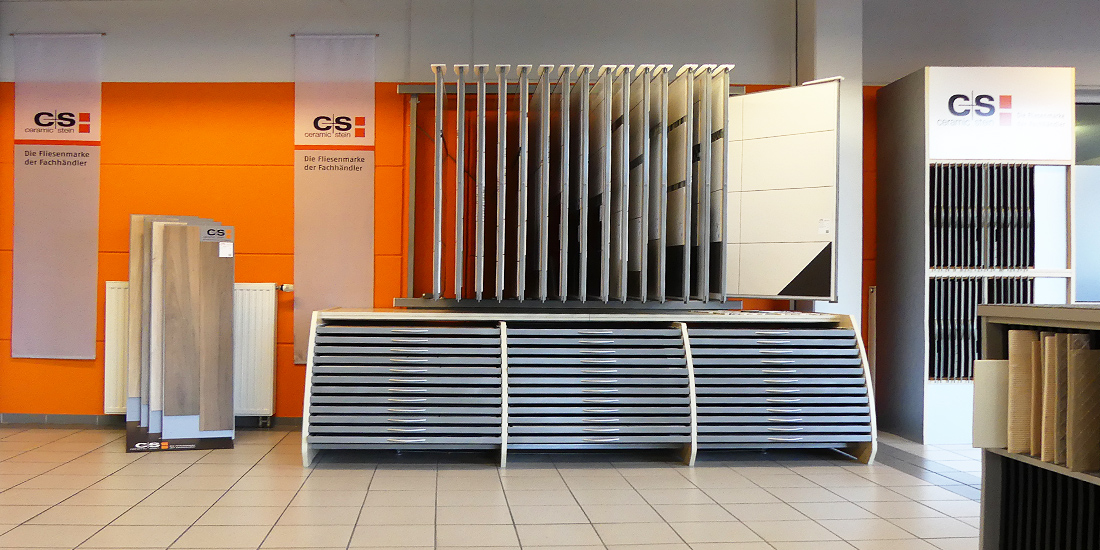 c+s Fliesen in unserer Fliesenausstellung in Viersen